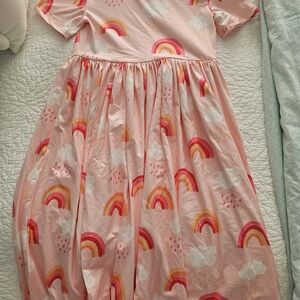 Dot Dot Smile Pink Rainbow Dress